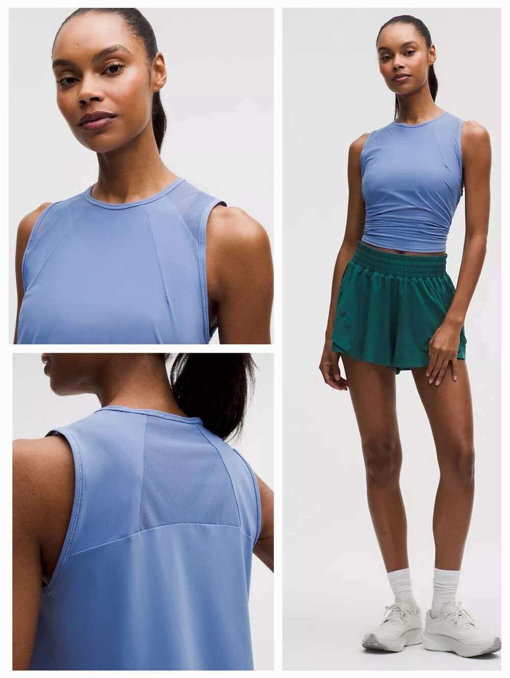 NWT Lululemon Sculpt Workout Yoga Lightweight Tank Top, Prep Blue, Size 10